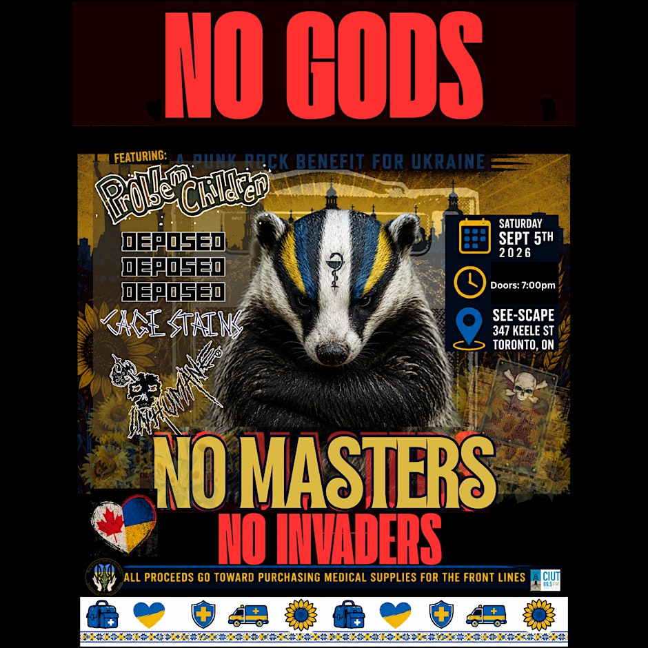 NO GODS, NO MASTER, NO INVADERS