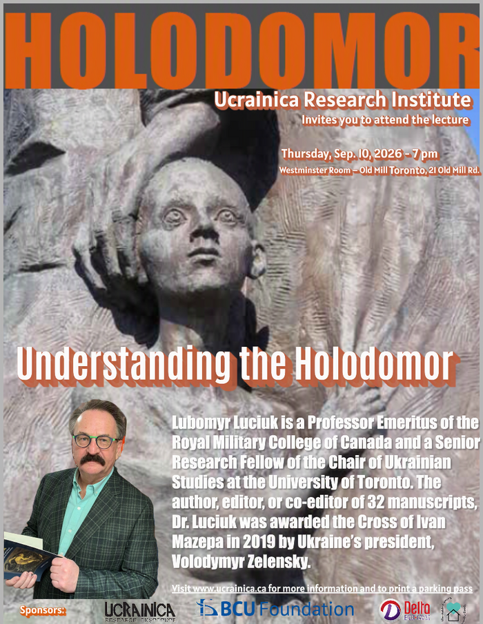 Лекція «Understanding the Holodomor»: професор Любомир Луцюк